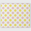 Search for yellow polka dot wrapping paper Baby shower