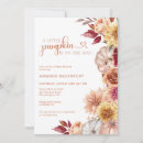 Search for fall floral baby shower invitations A little pumpkin