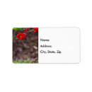 Search for red brown return address labels Simple
