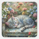 Search for sleepy cat stickers Kitten