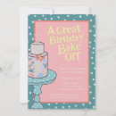 Search for baking birthday invitations Pink