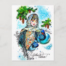 Search for vintage happy new year postcards Girl