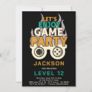 Search for level up party invitations Boy