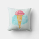 Search for ice blue cushions Ice cream cone