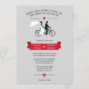 Search for tandem bicycle wedding invitations Whimsical