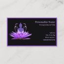 Search for purple lotus business cards Spiritual