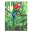 Search for bird scarlet macaw parrot art Red