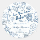 Search for beach baby shower stickers Blue