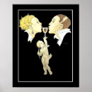 Search for vintage art deco couple posters Black