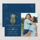 Search for pineapple save the dates Gold