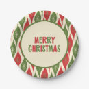 Search for retro christmas paper plates Vintage