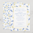 Search for blue flowers bridal shower invitations Bride