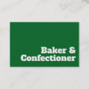 Search for cake standard business cards Bakers