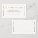 Search for white and gold engagement party invitations Simple