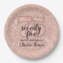 Search for 75th birthday paper plates Typography