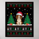 Search for brittany spaniel art Dabbing christmas