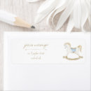 Search for rocking horses return address labels Baby shower