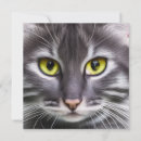 Search for black and white cat face cards Animal