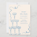 Search for trendy wedding save the dates Retro