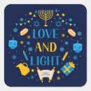 Search for chanukah square stickers Menorah