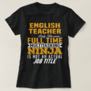 Search for english teacher tshirts Job