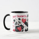 Search for panda heart mugs Pandas