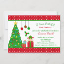 Search for christmas baby girl shower invitations Santa