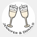 Search for champagne glass stickers Black and white