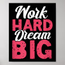 Search for hard work motivation posters Dream big