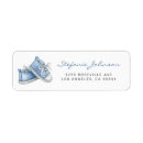 Search for shoe return address labels Baby shower