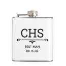 Search for best man flasks Initial