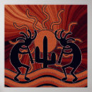 Search for native american design art Kokopelli