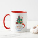 Search for vintage santa mugs Illustration