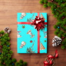 Search for aqua christmas wrapping paper Tropical