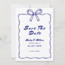 Search for quirky save the dates Black and white