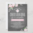 Search for chalkboard christening invitations Rustic