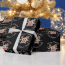 Search for character christmas wrapping paper Black
