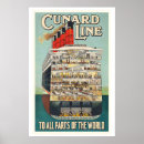 Search for cunard posters Classic travel illustration