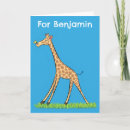 Search for funny giraffe birthday cards Whimsical