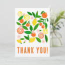 Search for citrus thank you cards Bold