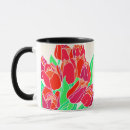 Search for red tulips mugs Bouquet