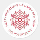 Search for snowflake tag stickers Red