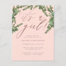 Search for rose gold baby girl shower invitations Simple