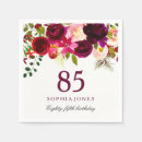 Search for 85th birthday napkins Floral