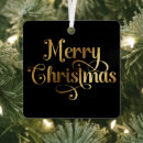 Search for black and gold christmas tree decorations Family photo