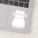 Search for minimalist cartoon stickers Cat