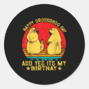 Search for happy groundhog day stickers Retro