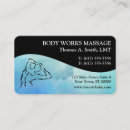 Search for lmt business cards Therapist