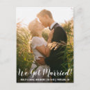 Search for elopement announcement postcards We got married