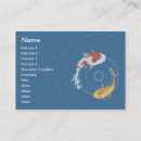 Search for koi fish business cards Blue